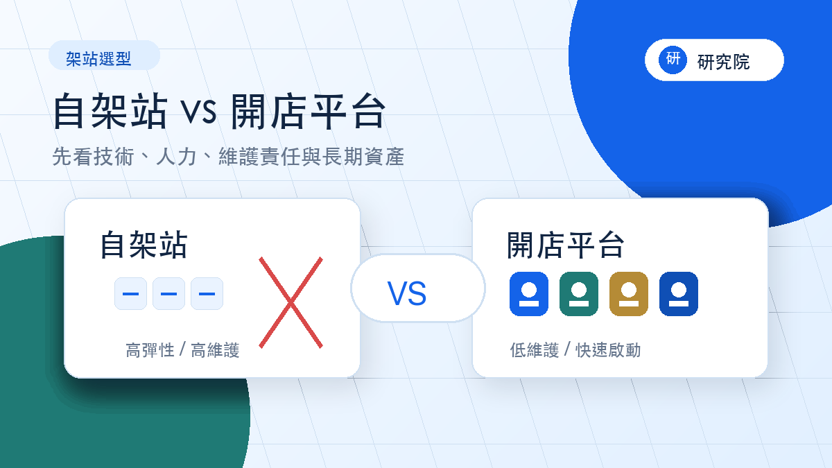 自架站與開店平台比較封面圖